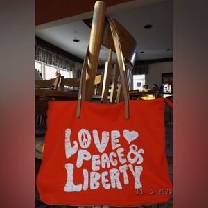 SONOMA Peace Love LibertyTote Bag